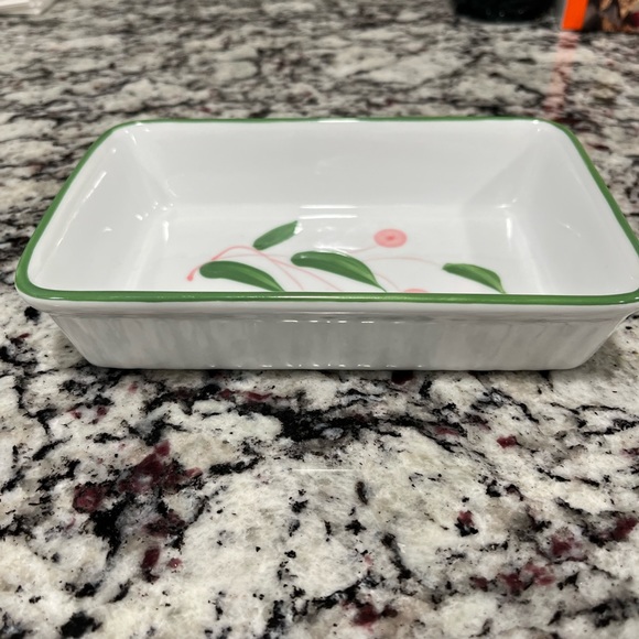 PINK on Valentine’s Day! Scandinavian Design porcelain bakeware w PINK cherries - Picture 7 of 8